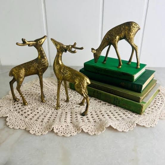 Grazing Deer Trio